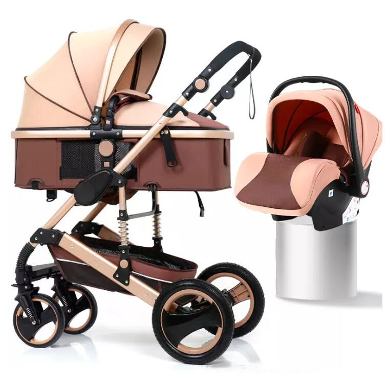 3 in 1 stroller car seat combo oem service baby stroller with rain cover for carriage kids new born 