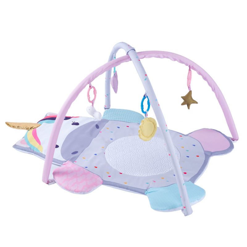 Baby Tummy Time Activity Mat Hanging Sensory Toys 