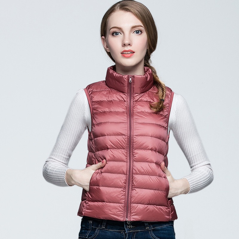 New Ultra Light Down Vest Women Short Vest Windpro