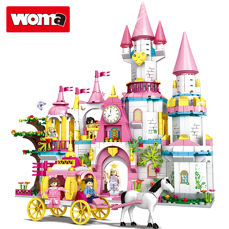 WOMA TOYS Girls Princess Castle House Building Blo