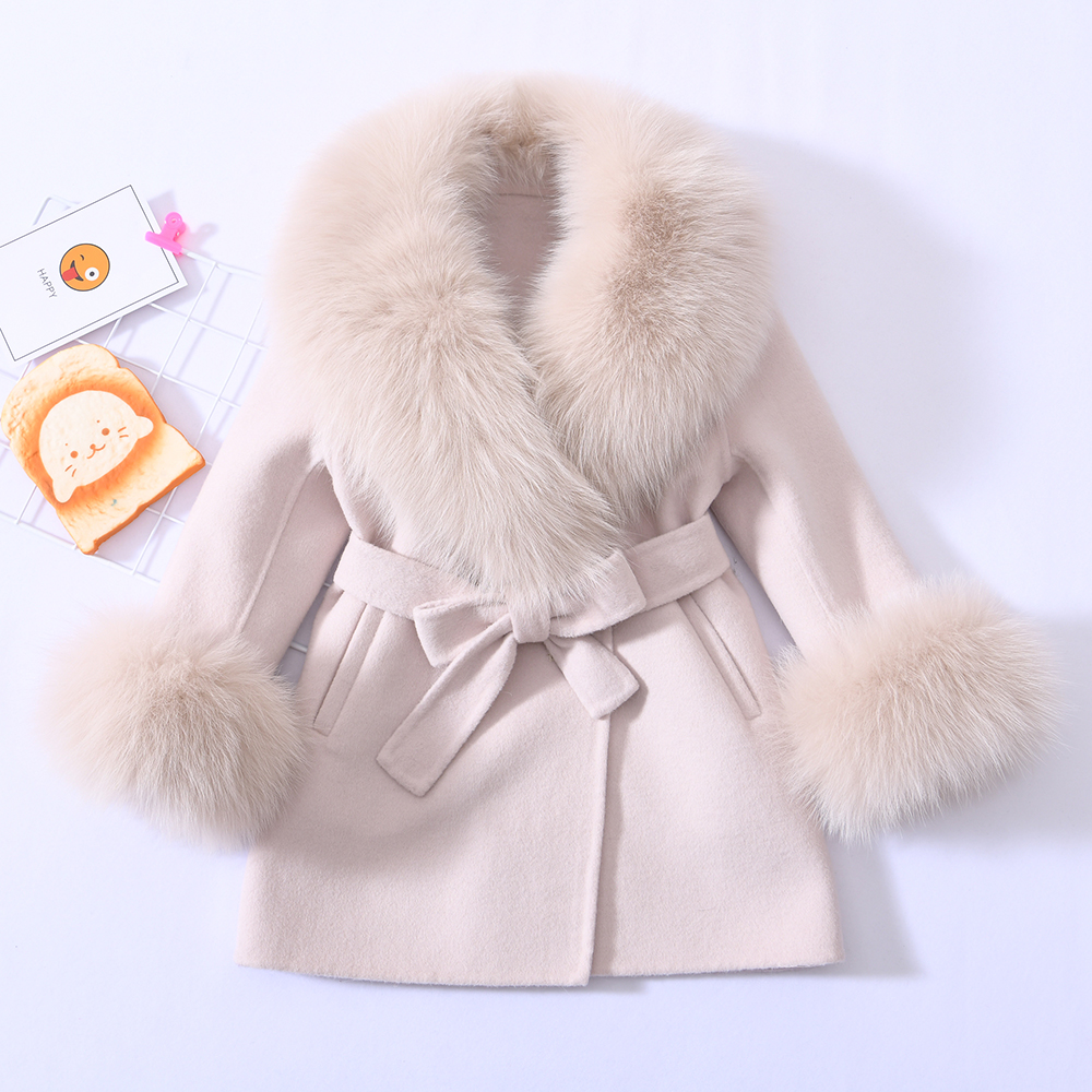 OEM Hot Selling Child Double Faced 100% Real Fox F