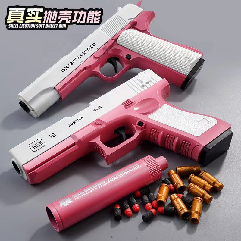 High quality plastic soft bullet gun toys Pistol S