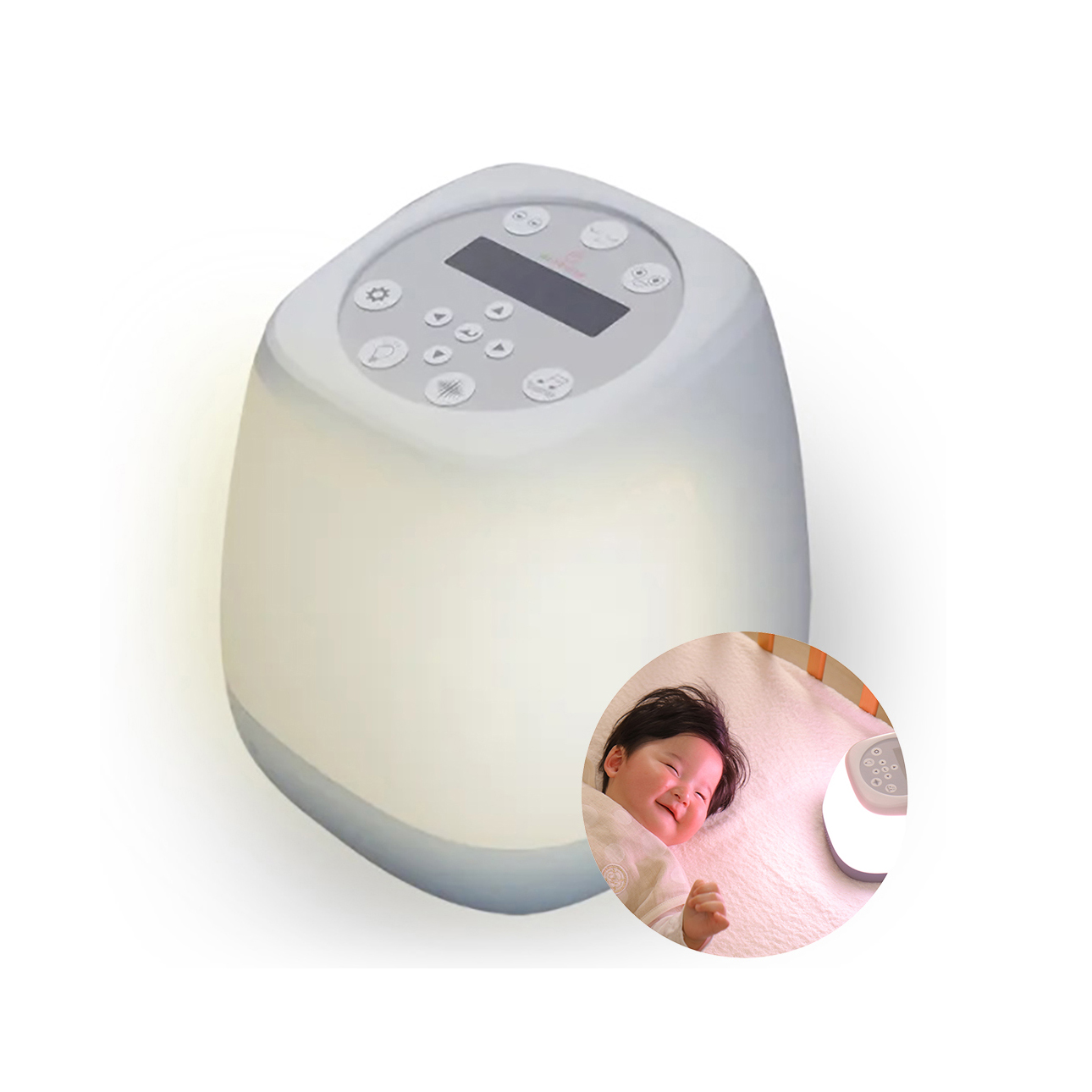 App linking led night light baby sleep white noise machine diffuser