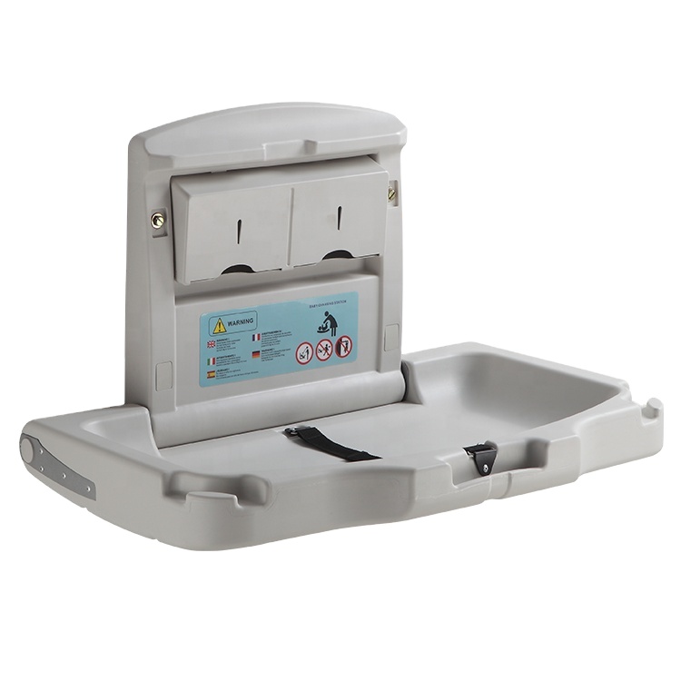 Good Quality Plastic Public Restroom Baby Changing Station Table For Public Restroom