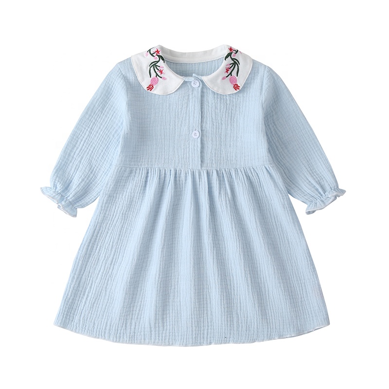 Girls Spring And Autumn Long-Sleeved Dress Childre