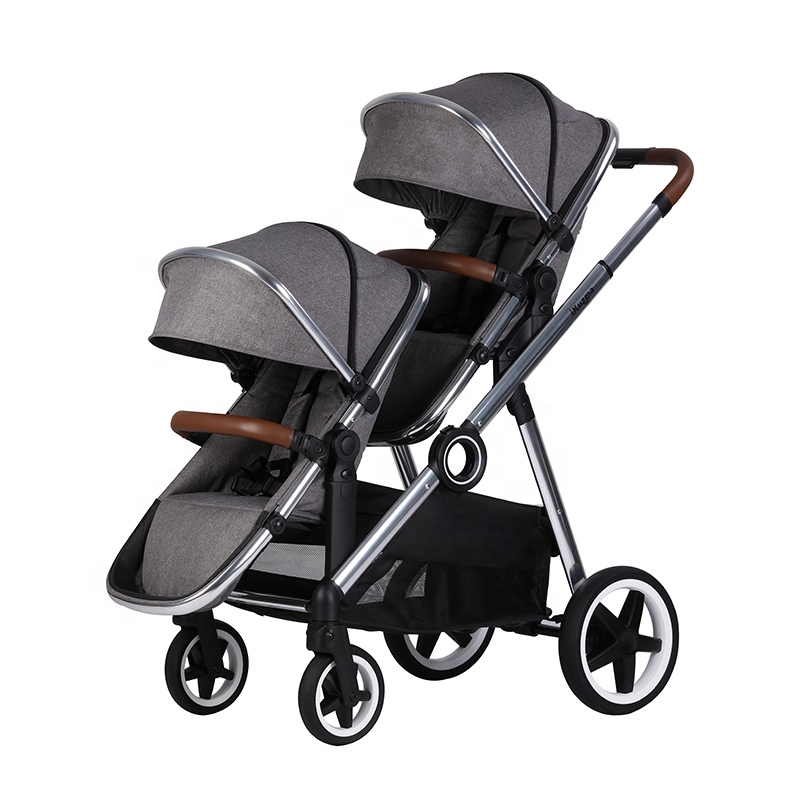 Factory Direct Supply Twins Folding Cart Baby Stroller