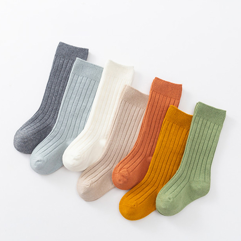 Cute Twist pattern Combed Cotton children socks Ri