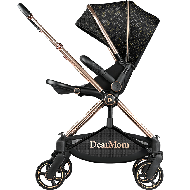 portable mother two way folding one-piece cast aluminum frame baby stroller cart
