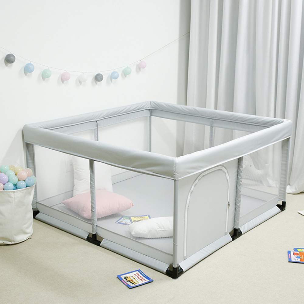 High quality Folding Gray Portable Kids Playpen st