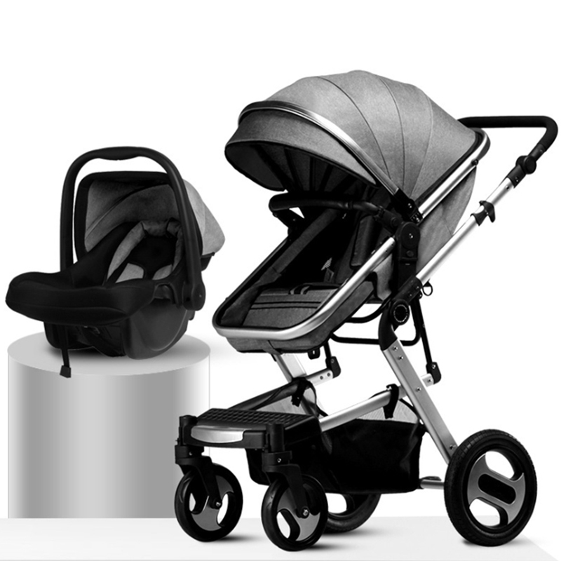 Foldable and adjustable Angle baby stroller