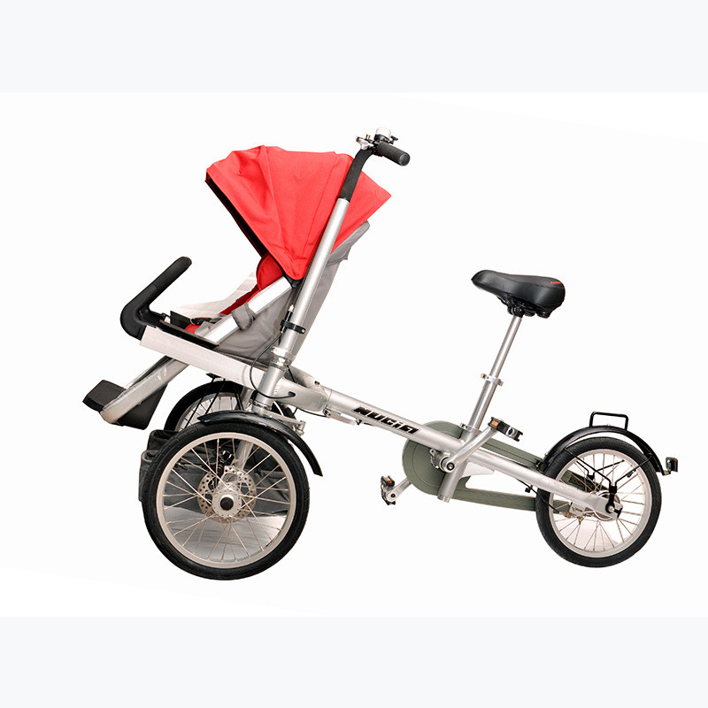 Folding bike style stroller 2 in 1 beach garden parent-baby bicycle mother baby Stroller bike