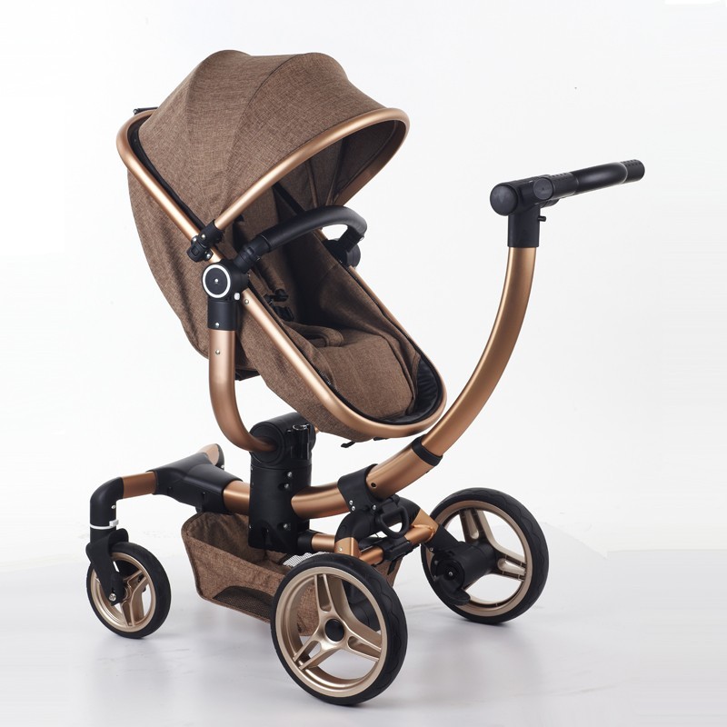 2021 Aluminum Luxury Travel System en1888 High Quality 360 degree Swivel Baby Stroller 2 In 1 Pram T