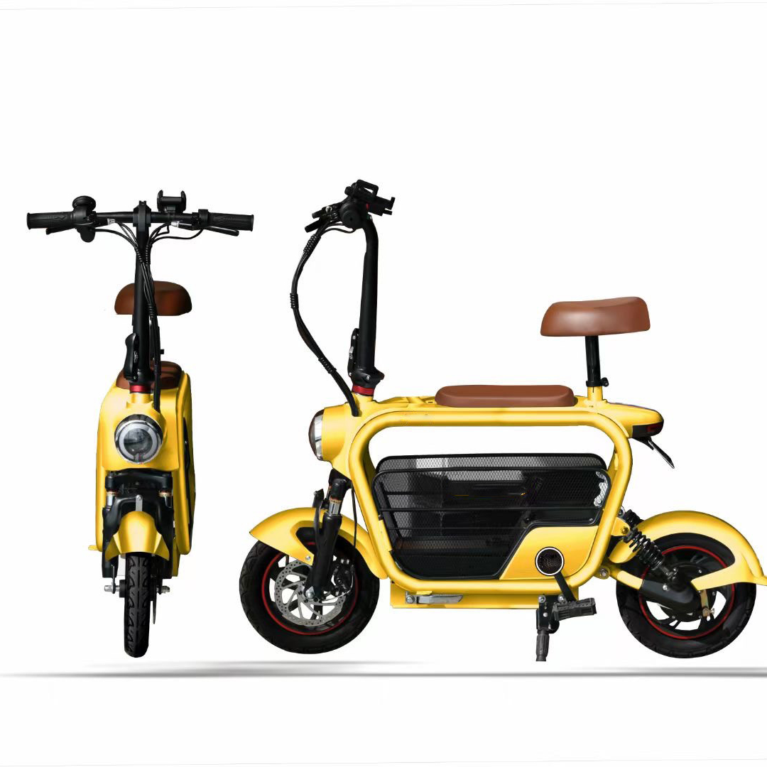 2 Seat Electric Scooter Bicycle 250w 48V lithium battery Adult E City Bike 2 Wheel Mini Two Seat Ele