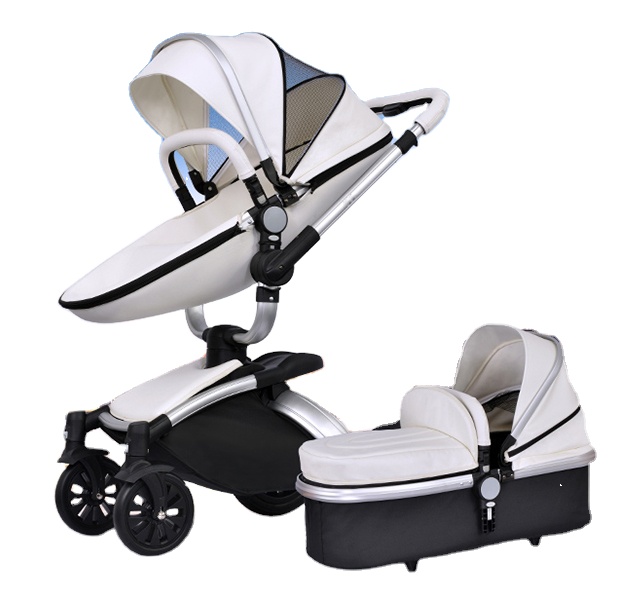 Luxury stroller 2017 pram and travel systems Aluminum alloy 3 in 1 stroller for baby china wholesale