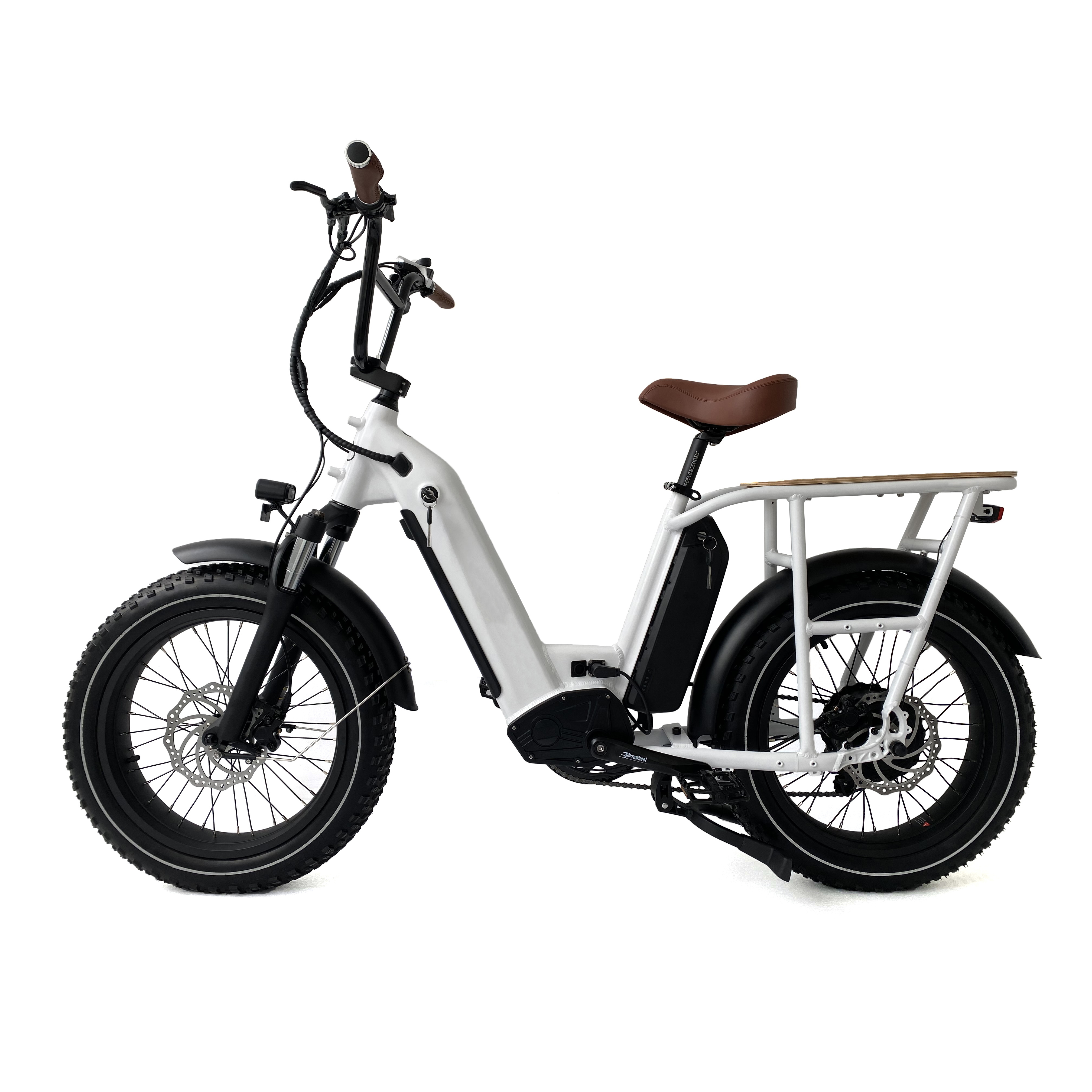 New Design Bafang 500W 750w Mid Drive LCD Color Display Family Cargo Ebike 48v17ah electric Battery 