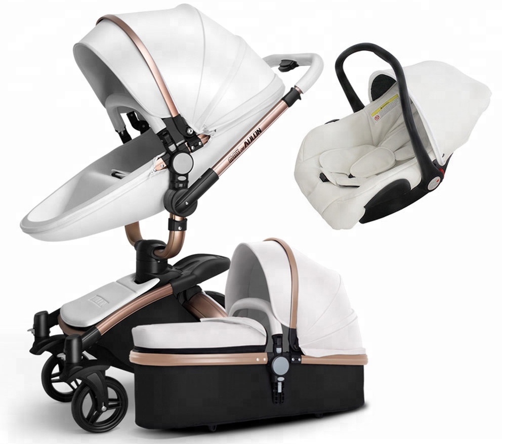 JXB Christmas Baby Stroller 2021 Newest Popular 360 Degree 3-1 Baby Pram
