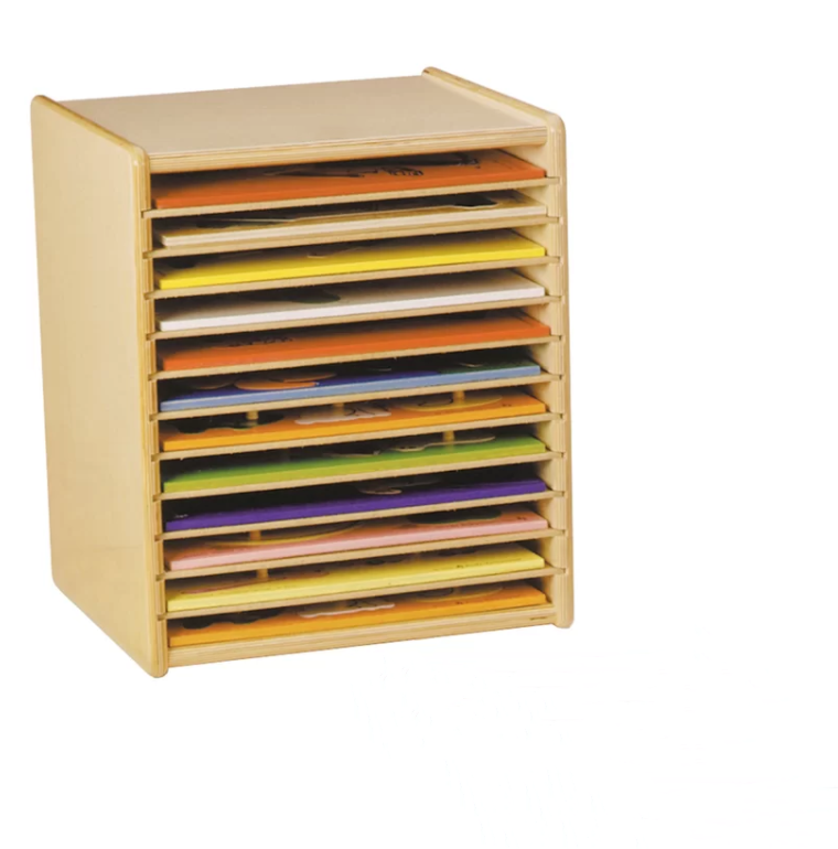 6 Compartment Wood Storage Cabinet Furniture For Toddlers Wood School Furniture For Nursery Baby