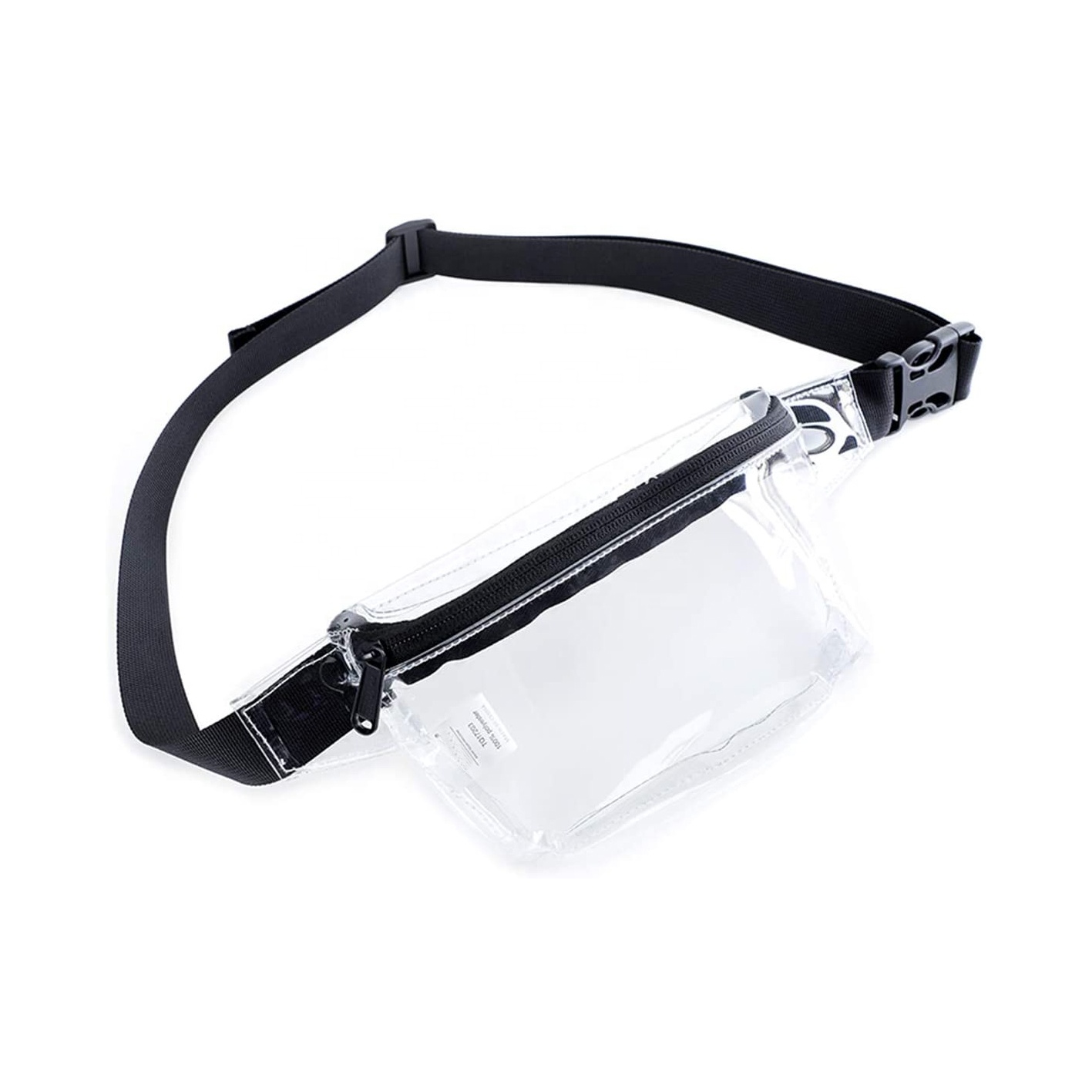 Simple PVC transparent waist bag belt pouch fanny 