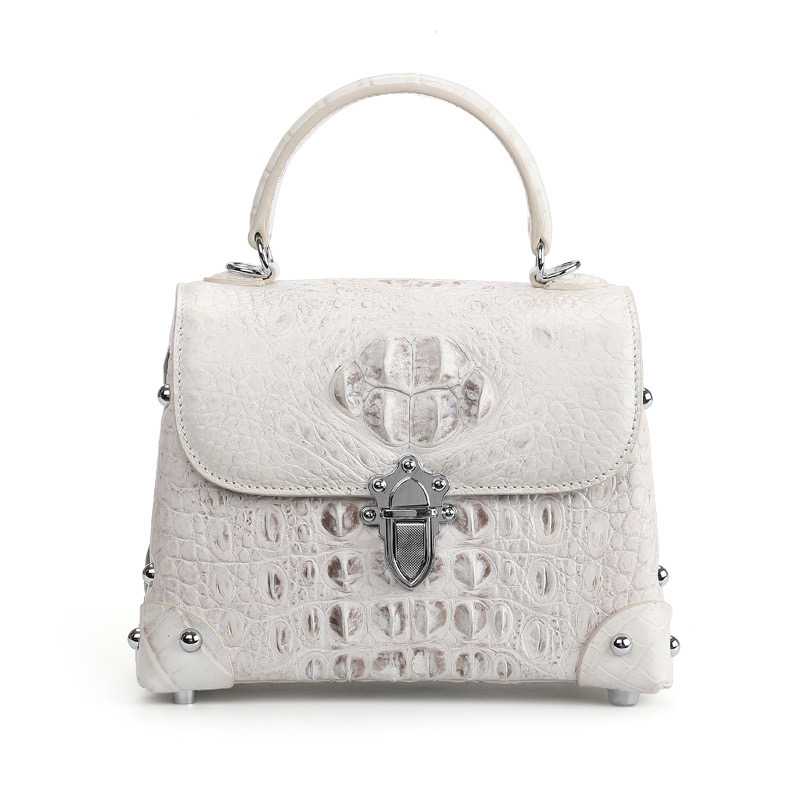 Valentine's Day gift Luxury high quality women genuine leather tote bag himalayan crocodile leather 