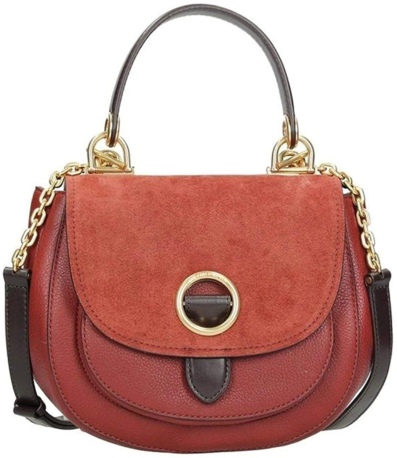 Modern designer luxury leather brick color cross body handbags women's messenger bags