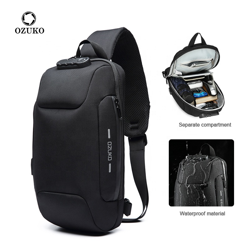 OZUKO 2022 New Wholesale Sports Crossbody Back Pac