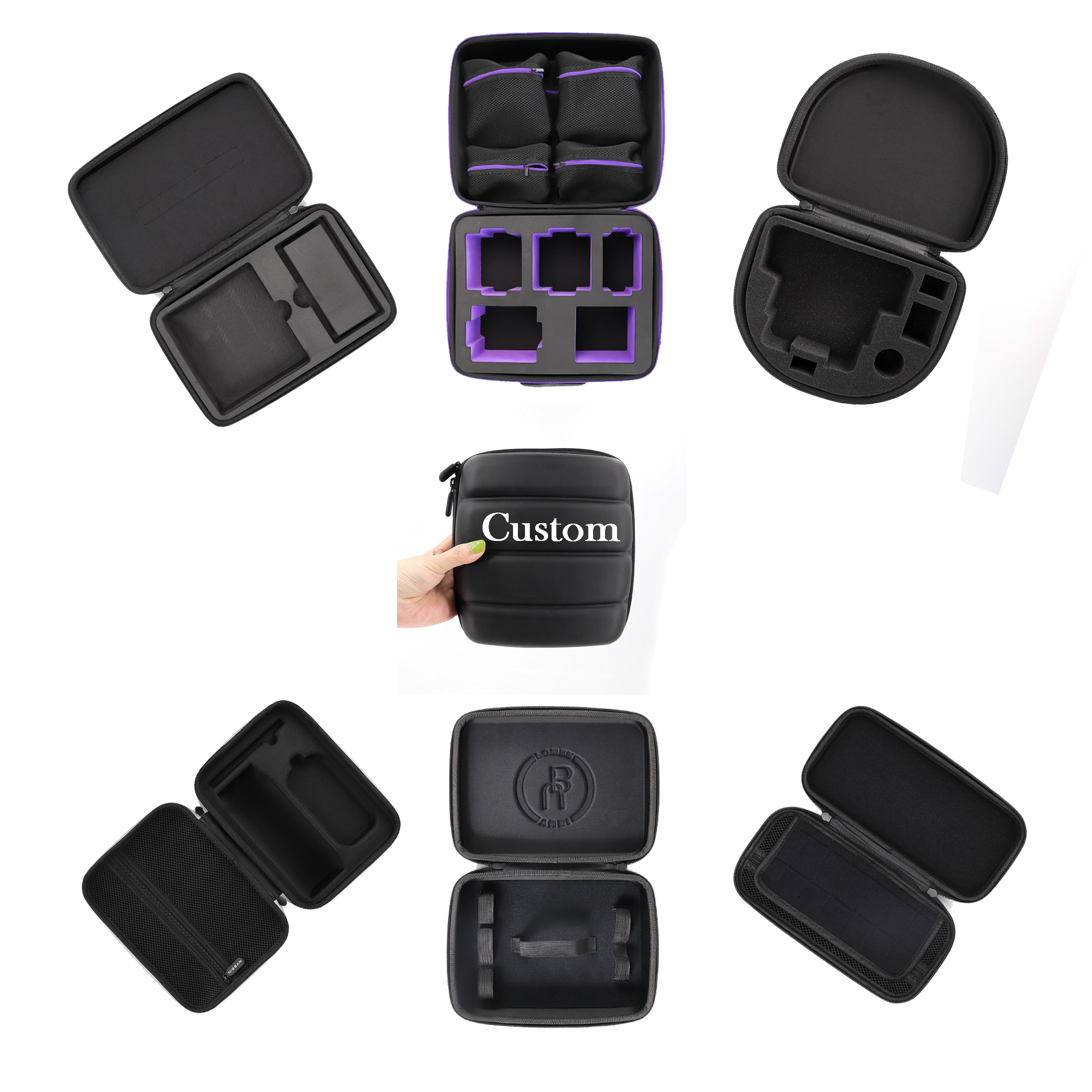 Custom Waterproof Large Hard Plastic Foam Travel Z