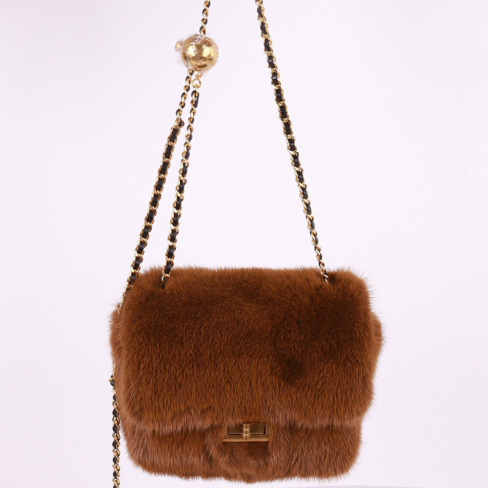 New Arrive Autumn Top Quality Luxury Mink Fur Handbag Women Bags