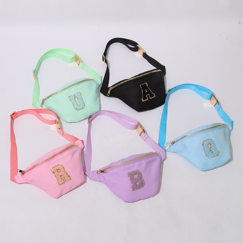 Low MOQ Stock Fanny Pack Custom Logo Printed Men W