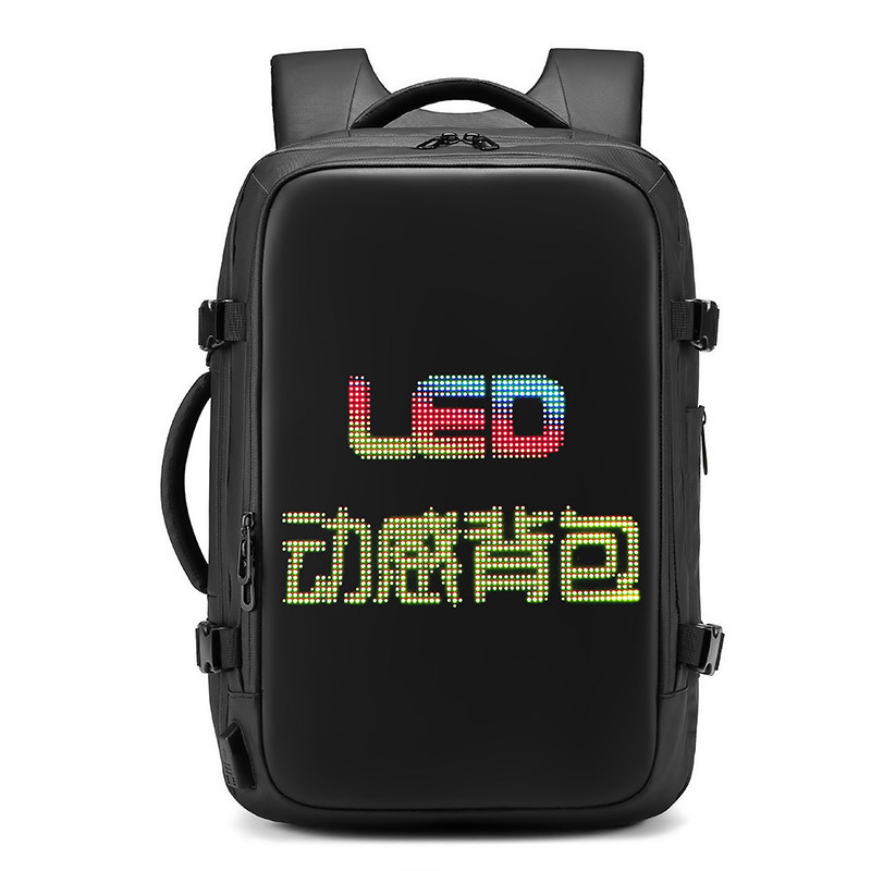 Smart LED Screen Backpack Large Capacity Business Backpack Waterproof Men's Travel Bag