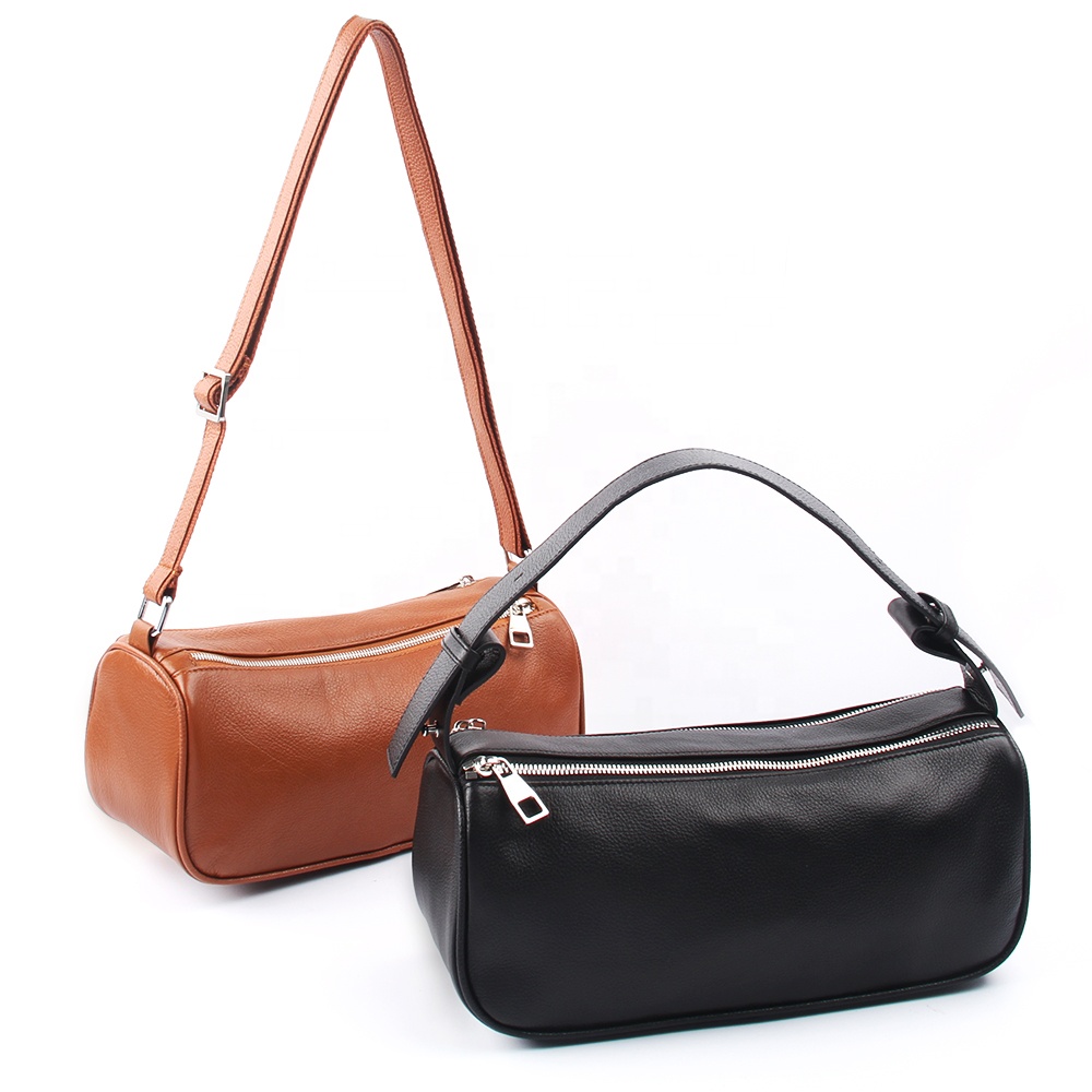 2022 women soft genuine leather underarm crossbody