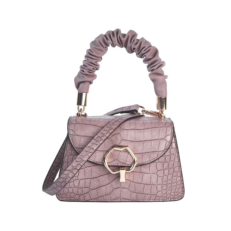 Fashion custom pu leather side portable shoulder b