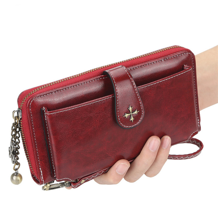 New Ladies Long Purse Multifunctional Zipper Mobil