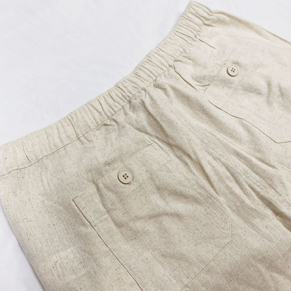 Shinesia men' linen pants plus size large loose co