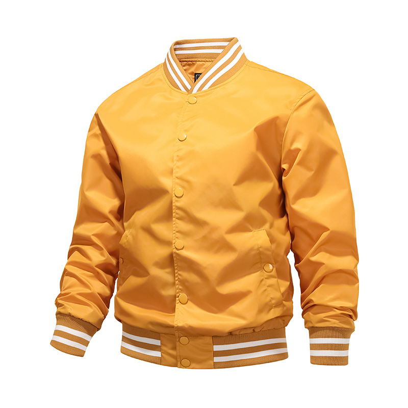 Large size men's sports casual collar jacket pilot