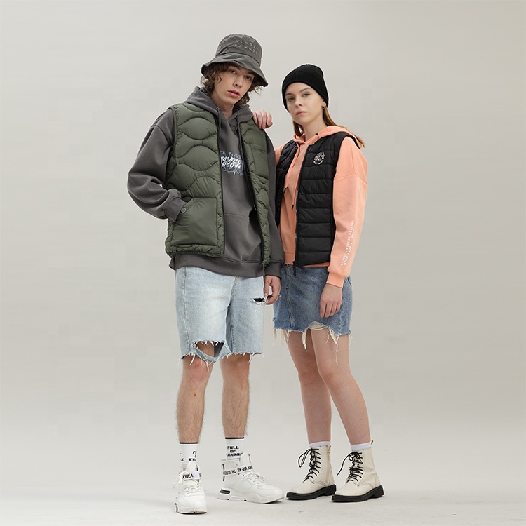 OEM Custom men gilet Emboss Windbreaker Outdoor Co
