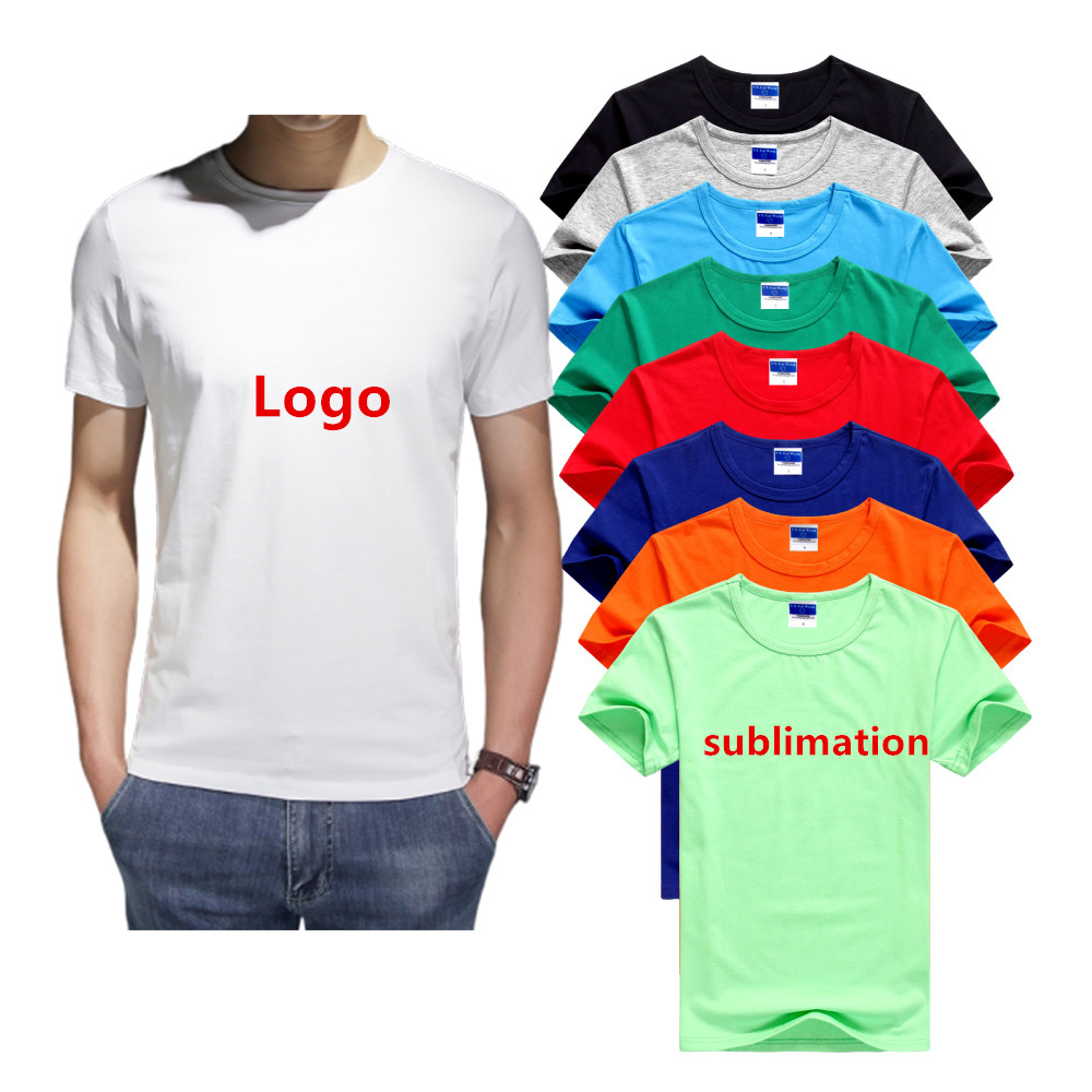 custom t shirt printing blank t-shirt with logo fo