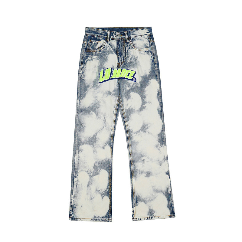 Wholesale men's jeans pant denim jeans Hip-hop Sno