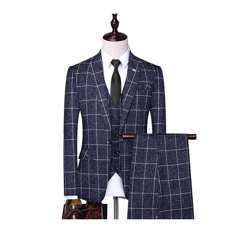 Manufacturer Supplier Fashion Men's Classic Suit Three Piece for Formal Suit