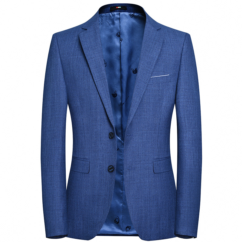 Spring Men's Fashion  Leisure  Business Printed Jacket and Dress for Men Suit