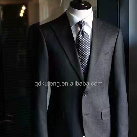 Plaid wool latest design blazer men custom made suits for groom wedding