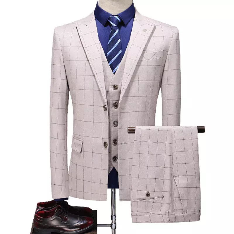 New Hot Sale Men's Tuxedo Suit Wedding clothes for Men 3 Piece Men's Slim Fit Suits