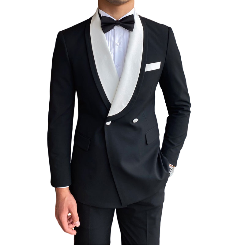 British banquet wedding green fruit collar dress set slim black and white stitching petty bourgeois 