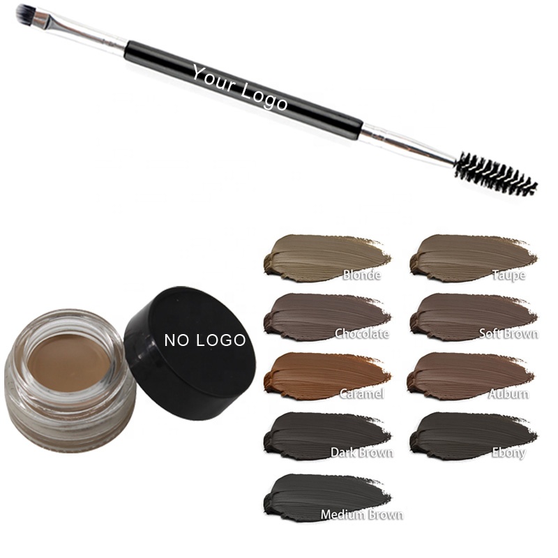 Hot Selling Eyebrow Pomade 10 Color Waterproof Eye