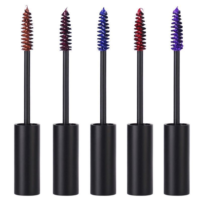 5 Colors Mascara Gel Red Blue Purple Brown Berry M