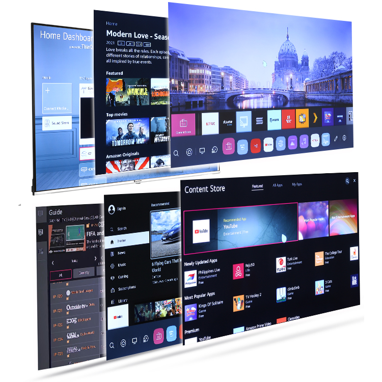 50 55 65 inch smart tv hdmi 2.0 hdr10 top branded new panel home theater televisores smart tv