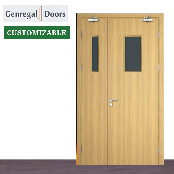 Professional Factory direct supply BS Lab fire rated door with glass
