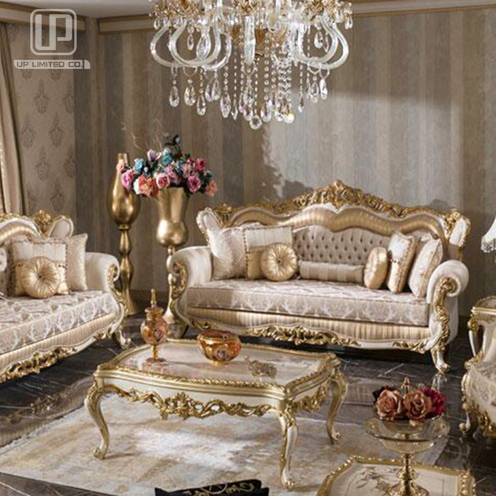 100% Hand-carving  Luxury style cloth fabric for sofas living room sofa for home furniture with whol