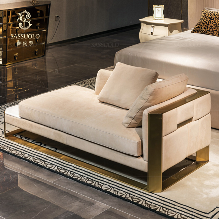 sassuolo Bedroom recliner cloth art single person sofa Italian style small sofa high quality wholesa