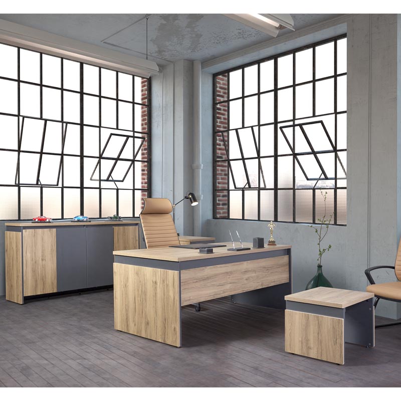 Flat Just  Desk [Turkish Office Furniture Factory - Executive & Modern Office WorkStation- Cagin Off
