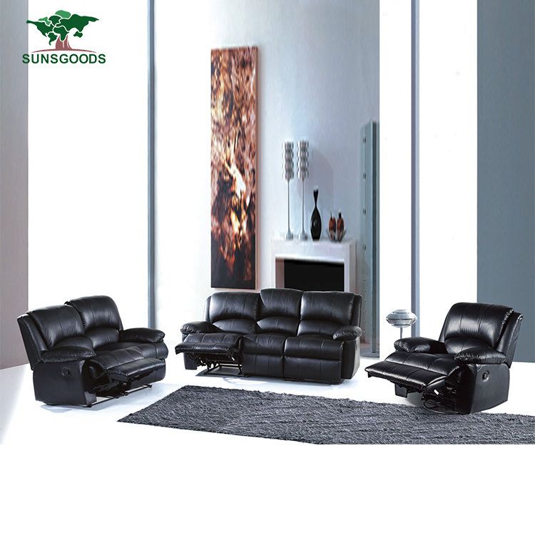 Factory Wholesale Black Cinema Recliner Sofa, Home Theater Chairs Reclining Black